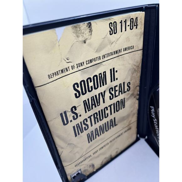 SOCOM II 2 US Navy Seals Playstation 2 PS2 - Complete CIB - TESTED - Picture 3 of 4